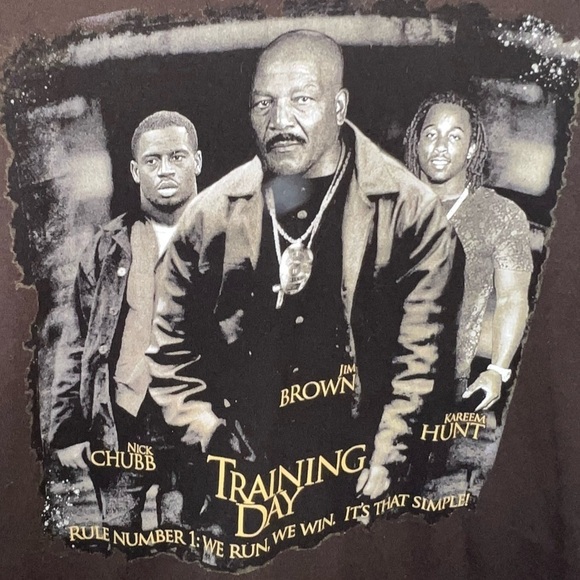 Cleveland Browns Training Day T-shirt Jim Brown Nick Chubb Kareem Hunt Size XL - Picture 5 of 7